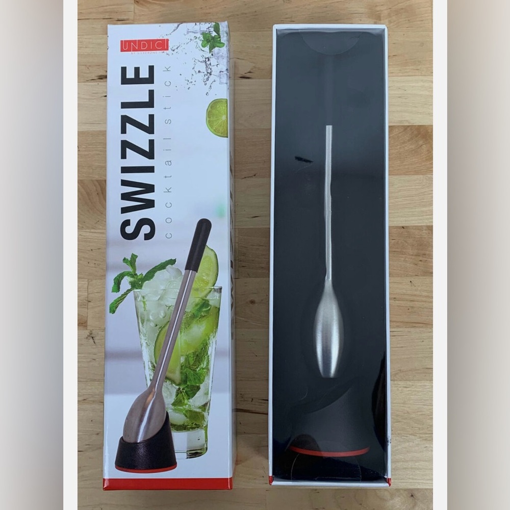 UNDICI Swizzle Party Cocktail Stick For Freezer Cooling Drinks - NEW
